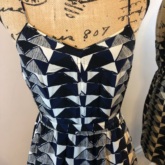 Madewell Silk Cami Dress in Triangle Trio Print - Picture 5 of 8